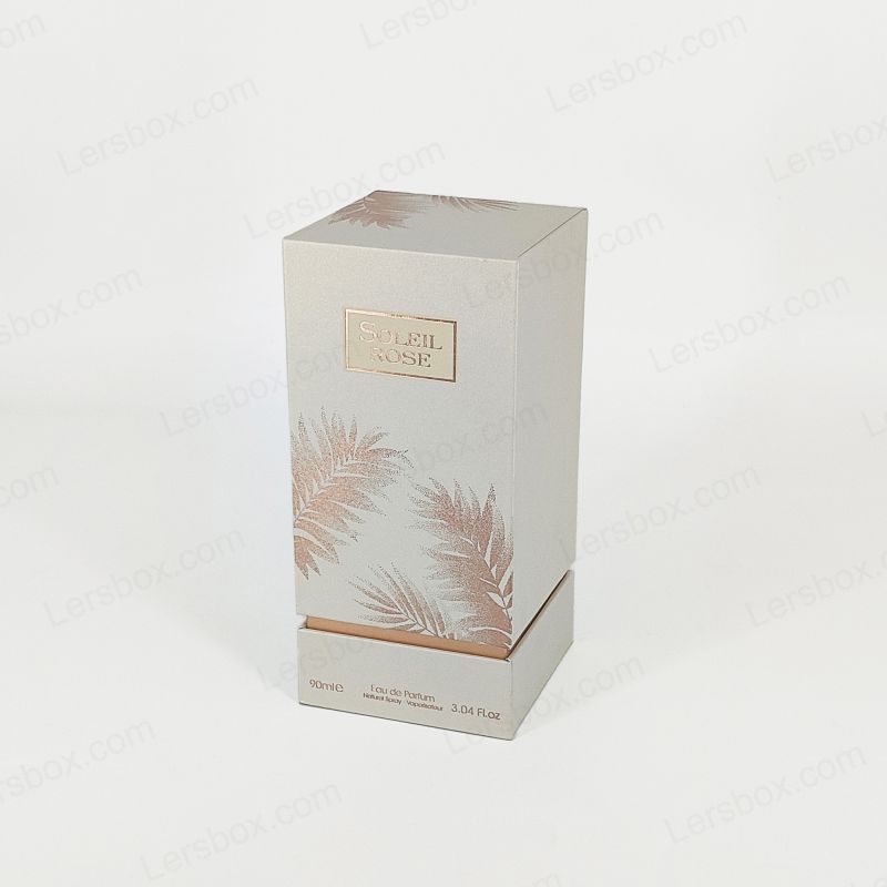 جعبه هدیه عطر دست ساز با مارک فویل طلا و کوسن فوم EVA HP003