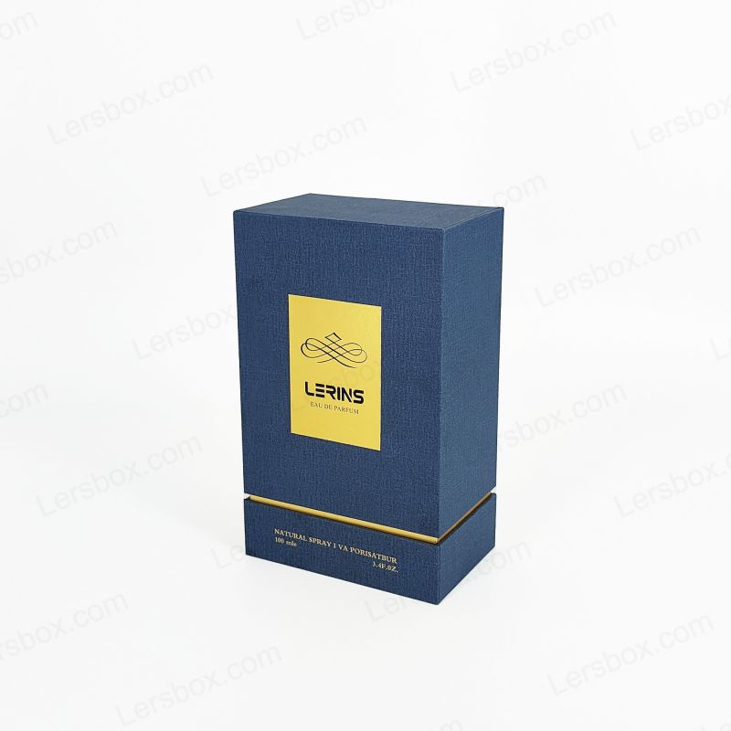 بسته بندی عطر سفت و سخت آرم فویل طلایی با سینی ممتاز EVA سینی داخلی HP004