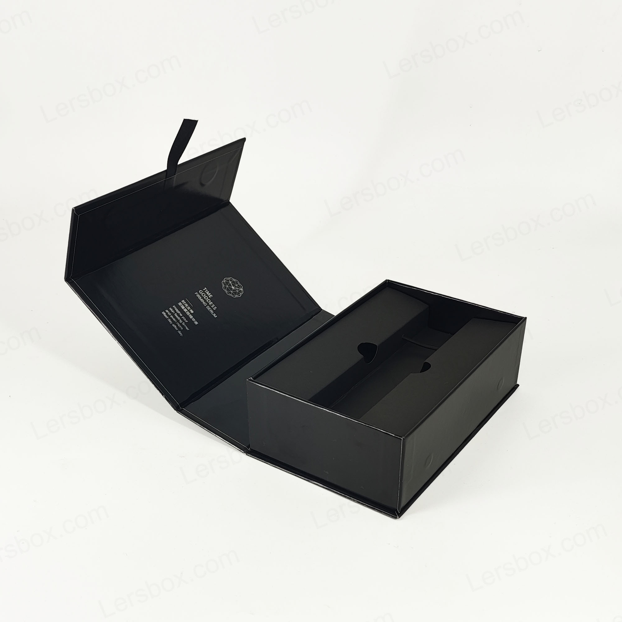 جعبه عطر با فویل طلایی با درب سفت و سخت و درج EVA برای ارائه لوکس HP021