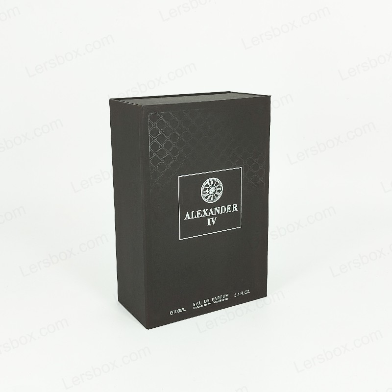 جعبه عطر با فویل طلایی با درب سفت و سخت و درج EVA برای ارائه لوکس HP021