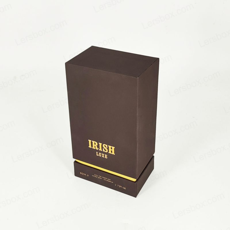 جعبه عطر پیشرفته با فویل طلای سفارشی و فوم EVA برای نمایش عطر ایمن HP028