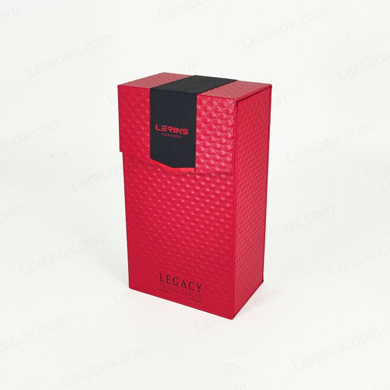 جعبه هدیه عطر فویل طلایی دست ساز با درج فوم EVA و ساخت و ساز سفت و سخت HP032