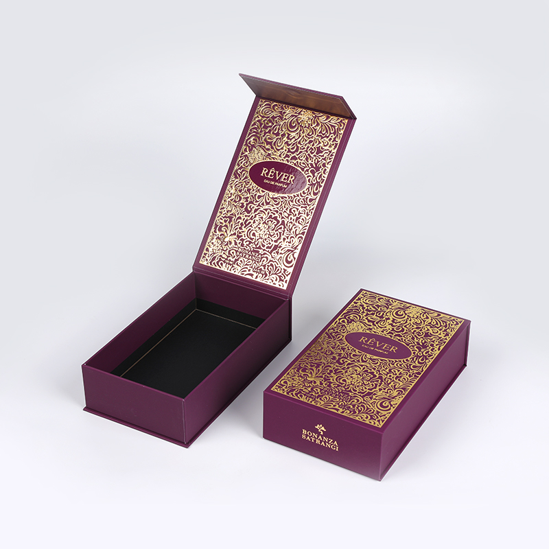 جعبه ارائه عطر طلای شن و ماسه با درج EVA درج
